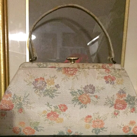 VINTAGE FORMAL FLORAL PURSES SIZE S - Picture 2 of 10